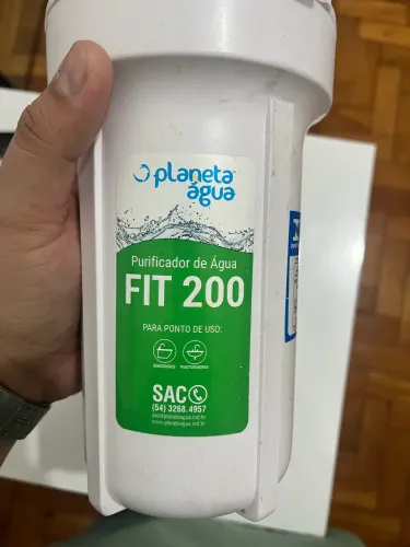Kit Purificador / Filtro de Água Planeta Água FIT 200 + Bica de Metal + Conexões + Chave