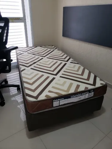 Cama Box Solteiro Ortobom com Colchão Fashion Firm 88x188.