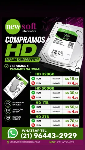 HDS 320GB 500GB 1TB 2 TB