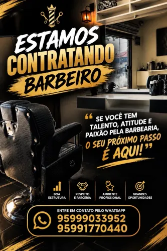 Contrata se barbeiro