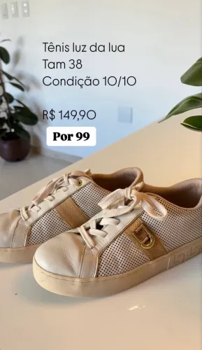 Tênis luz da lua