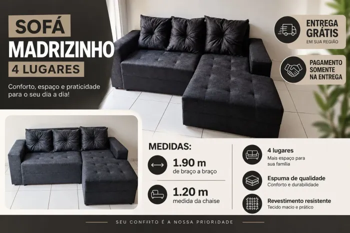 SOFÁ NOVO DE FÁBRICA | MEGA PROMOÇÃO DE OUTUBRO | ENTREGA GRÁTIS 