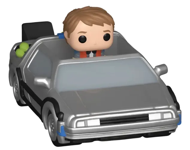 Funko Pop Bitty Back To The Future Marty Mcfly&time Machine