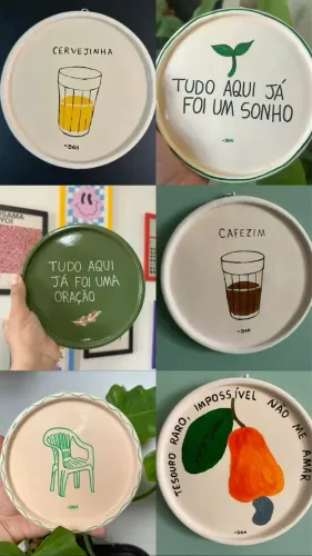 Peças de cerâmica fria (encomenda)