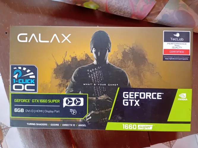 Placa de video geforce gtx 1660 super  6gb 