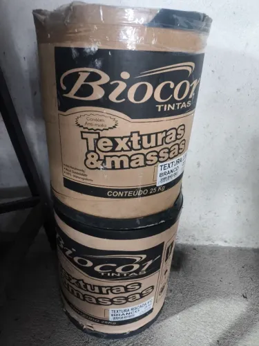 02 Barricas de textura branca 25 kilos