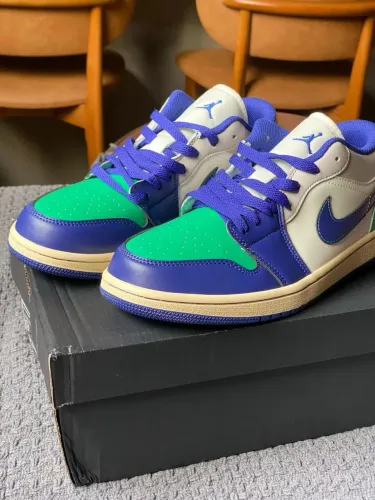 Tenis Air Jordan 1 Low Deep Royal Blue Sail Tam 41 Novo