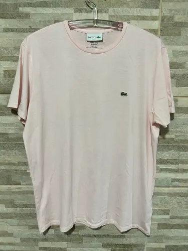 Camisa básica rosa Lacoste 6