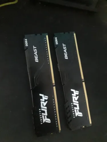 Memória DDR4 Kingston Fury Beast, 16GB (2x8GB), 3200Mhz,Black