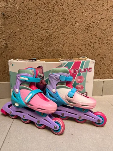 Patins/Roler Infantil Ajustável Super Veloz (36 ao 39) - Pouco Uso