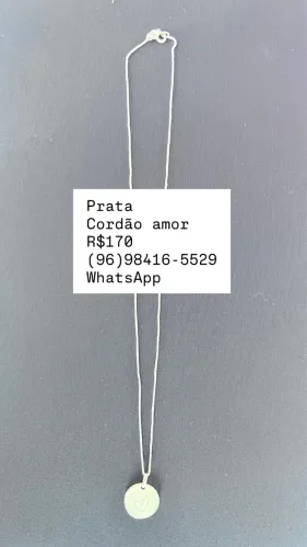 Cordão em prata