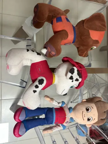 Patrulha Canina em Pelúcia Ryder, Marshall e Zuma