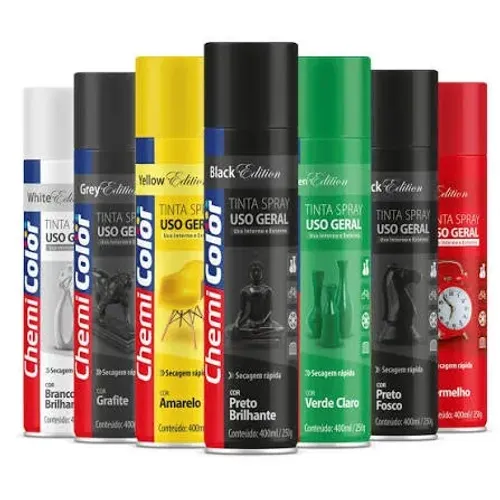 Tinta spray uso geral diversas cores