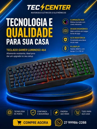 Teclado Bright Gamer Led Usb
