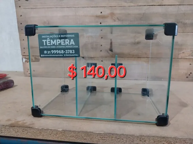 Balcões e baleiros em vidro temperado