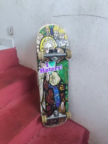 Skate 8.5 BR2 Usado - Completo com Rodas 54mm