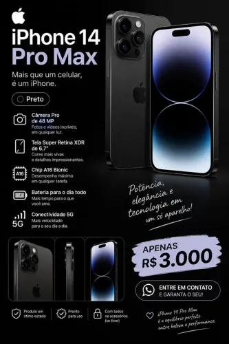 Vende-se IPhone 14 Pro Max seminovo