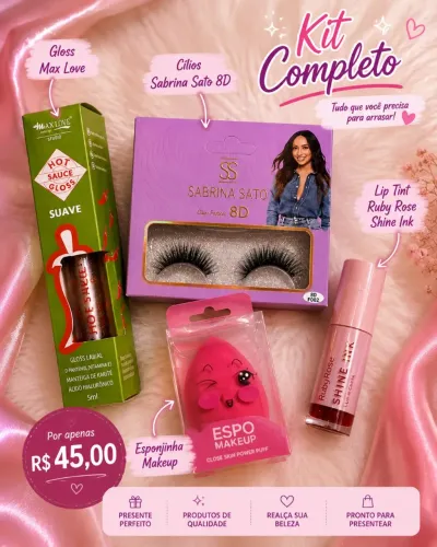 Kit maquiagem presente feminino