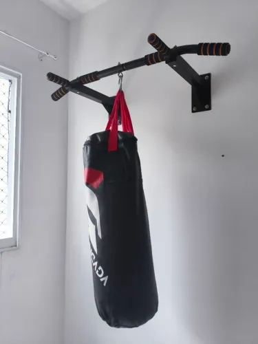 Barra + saco pancada boxe