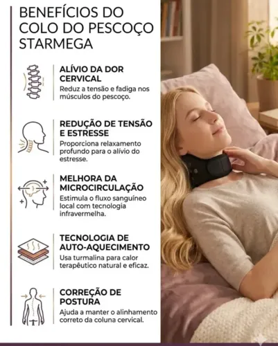 Faixa Cervical Magnética com Turmalina é a solução