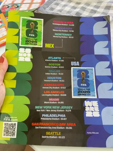 Álbum da Copa 2026 INCOMPLETO