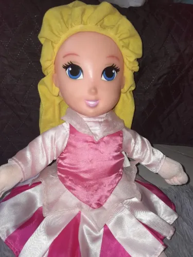 Boneca Princesa Aurora Disney original Pelucia Multibrink - Mede uns 50 cm