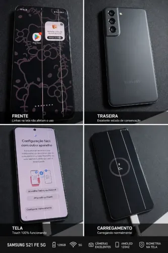 Samsung S21 FE 5G 128GB - Funcionando Perfeitamente - Excelente Custo-Benefício