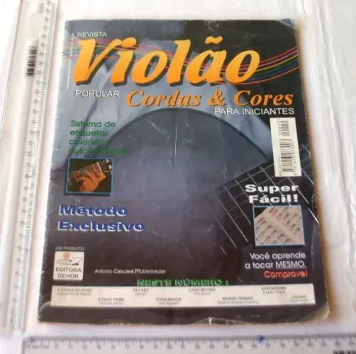 Revista Violão Popular - Cordas & Cores - Para Iniciantes Nº 12 - Antiga