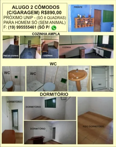 ALUGO 2 CÔMODOS DE FUNDOS