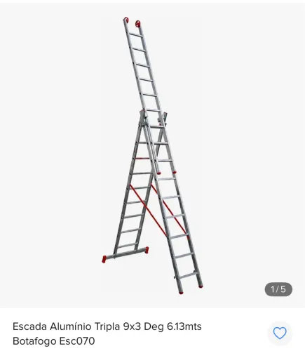 Escada tripla extensiva 9x3