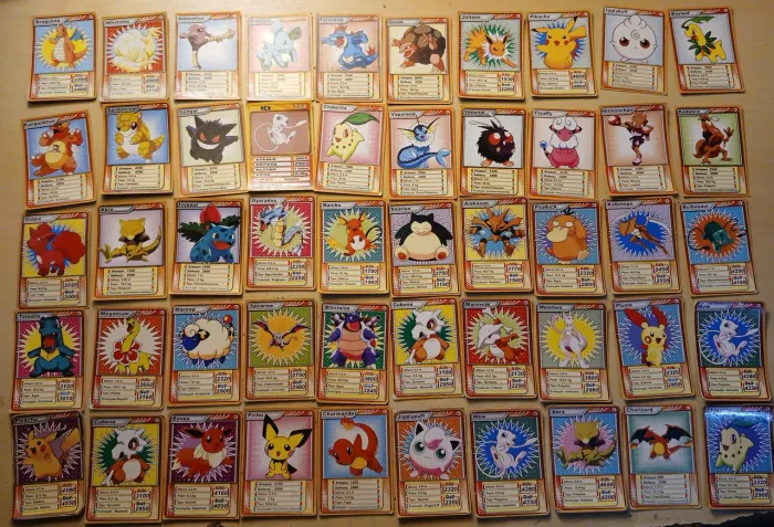 Cartas Pokémon Antigas Anos 2000