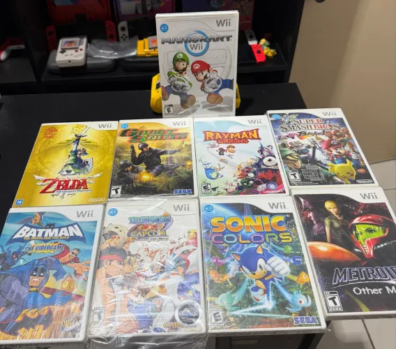Jogos originais Nintendo Wii preços variados