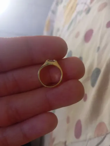 Vendo anel de ouro para criança