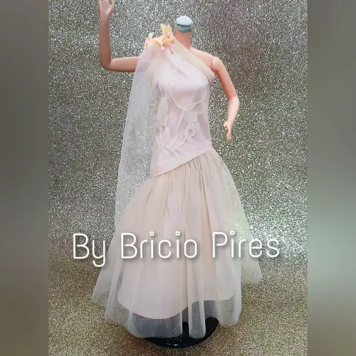 Roupinha boneca Barbie estrela modelo noite de gala 1887