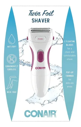 Aparador Feminino Conair Twin Foil Shaver Lâmina Dupla