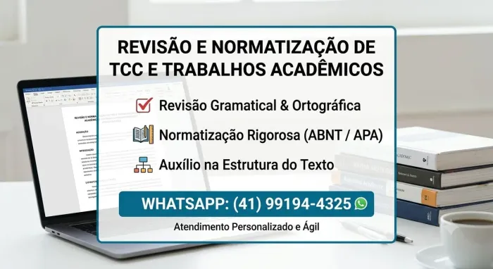 Auxílio TCC Monografia e Trabalhos Acadêmicos