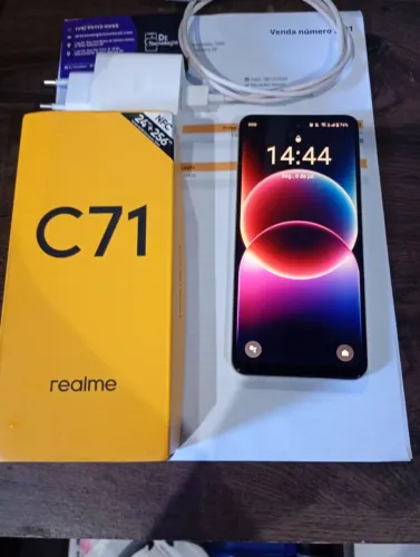 Realme C71 Branco (White Swan) 256GB / 8RAM | Bateria 6000 mAh com nota fiscal