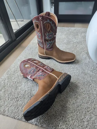 Bota Texana Twisted-x Work Boot impermeável com biqueira de liga leve