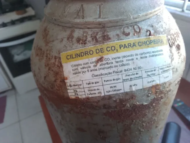 Cilindro de C02 para chopeira