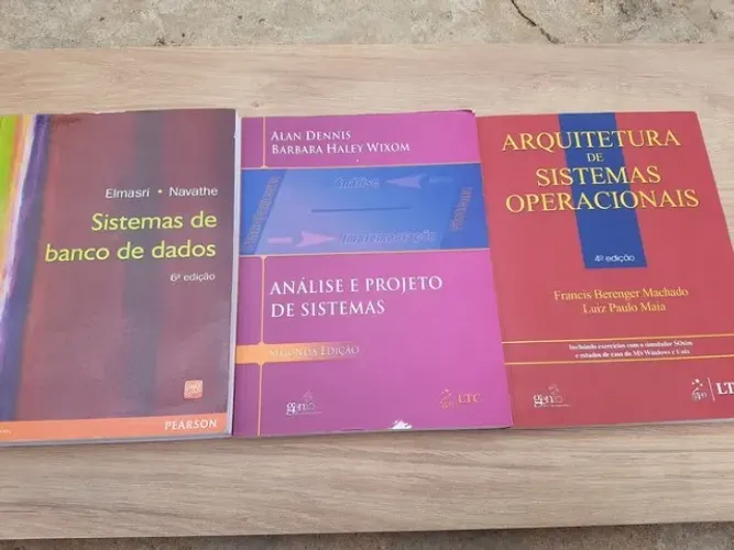 Análise e Projeto de Sistemas e Arquitetura de Sistemas Operacionais [3 Livros Acadêmicos]