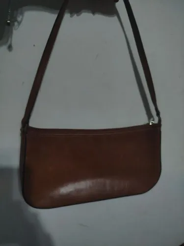 Bolsa de couro caramelo 