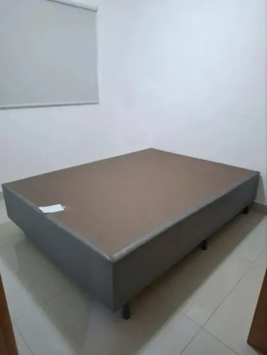 Box casal padrão cinza