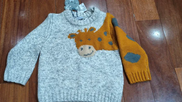 Suéter tricot girafa yoyo baby Tam.G