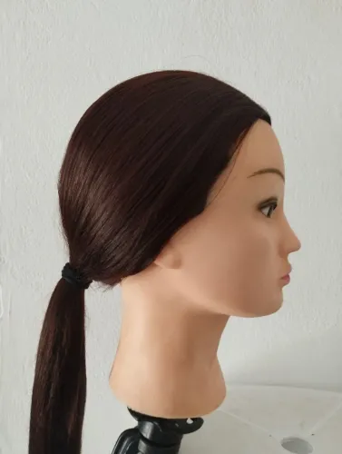 Cabeça de Treino Cabelo Sintético