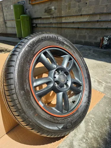 Roda Liga Leve aro 15 4x100 com pneus 195 