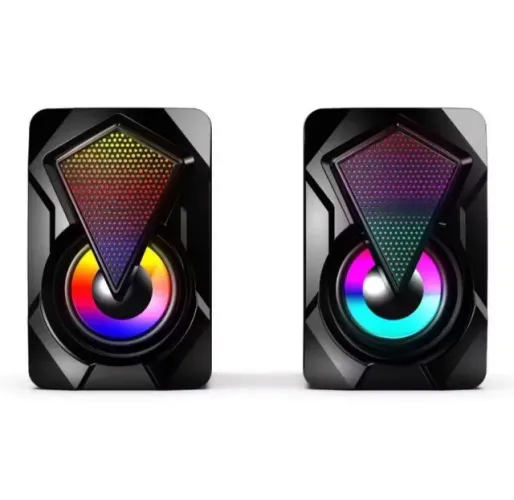 Caixa de Som de Mesa RGB - Estéreo 2.0 para PC e Notebook