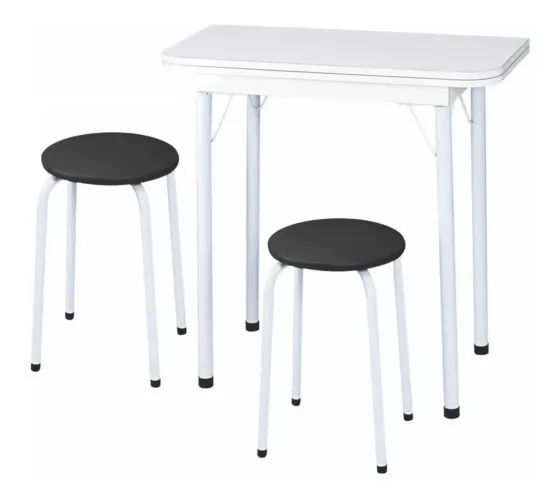 Mesa dobravel com bancos 