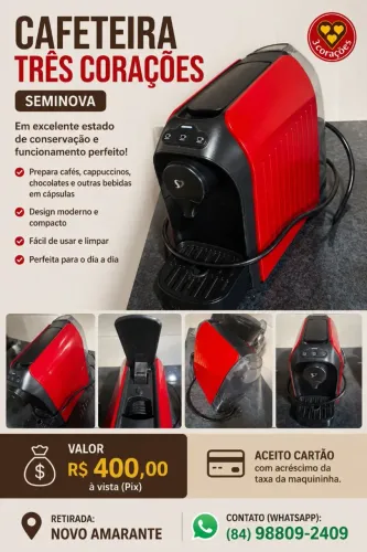 Cafeteira Expressa 3 corações 