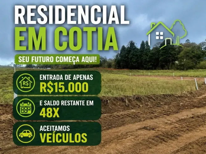Realize seu sonho terreno com entrada de R$15 mil