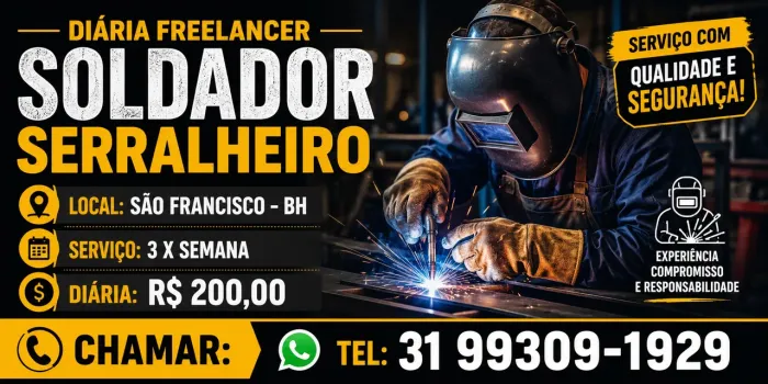 Vaga serralheiro soldador 